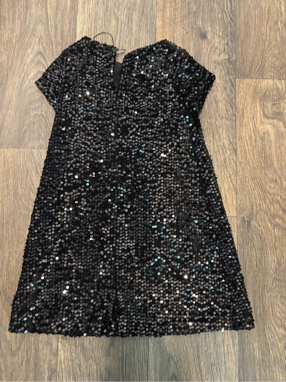 Zara Girl's Black Sequin Dress 5
